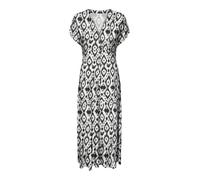 ONLY Damen Kleid ONLNOVA LIFE VIS MOLLIE LONG DRESS AOP (DE/NL/SE/PL, Alphanumerisch, M, Regular, Regular, Black 614 Indie vibe)