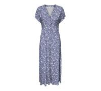 ONLY Damen Kleid ONLNOVA LIFE VIS MOLLIE LONG DRESS AOP (DE/NL/SE/PL, Alphanumerisch, S, Regular, Regular, Skipper Blue 619 Lovely cali)