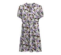 ONLY Damen Kleid Onlnova Life XS S M L XL Mehrfarbig 100% Viskose Kurzarm, Größe:S, Farbe:Phantom Spring Flower 15222215
