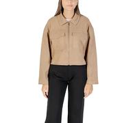 Only Damen Kostümjacke Beige Reißverschluss Blazer - Größe: L