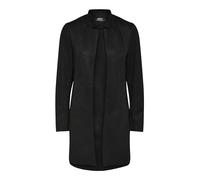 ONLY Damen Kunstleder Mantel ONLSoho Jacke in Wildlederoptik 15218563, Black 1 ,XXL