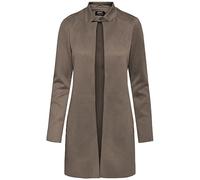 ONLY Damen Kunstleder Mantel ONLSoho Jacke in Wildlederoptik 15218563 Walnut S