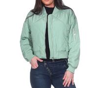 ONLY Damen kurze Steppjacke ONLViola Short Bomber gesteppte Übergangsjacke 15315312 Jadeite XL