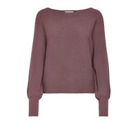ONLY Damen Kurzer Strickpullover | Knitted Basic Stretch Sweater | Langarm Shirt U-Boot ONLADALINE, Farben:Rot, Größe:M