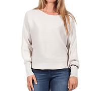 ONLY Damen Kurzer Strickpullover | Knitted Basic Stretch Sweater | Langarm Shirt U-Boot ONLADALINE, Farben:Beige, Größe:M
