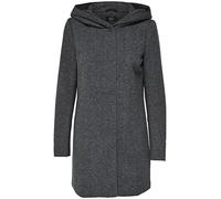 ONLY Damen Kurzmantel Übergangsmantel (L, Dark Grey Melange)