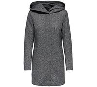 ONLY Damen Kurzmantel Übergangsmantel (M, Dark Grey Melange)