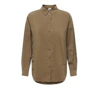 ONLY Damen Langarm Bluse Weites Hemd Kragen Shirt Locker Oversize Volume ONLIRIS