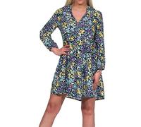 ONLY Damen Langarm Viskose Kleid Onlnova Life L/S Thea mit Alloverprint 15248557 Black: jlo Blossom 40