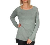 ONLY Damen Langer Feinstrick Pullover | Langarm Rundhals Knit Sweater | Stretch Jumper Locker ONLMILA, Farben:Grün, Größe:XS