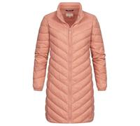 ONLY Damen Longform Steppjacke Stehkragen 2-Pockets cameo braun rose
