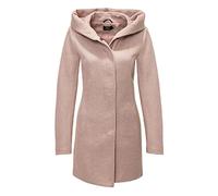 ONLY Damen Mantel onlSEDONA Light Melange Coat CC OTW 15127881, Gr. 40 (Herstellergröße: L), Braun (Mocha Mousse Detail:Melange)