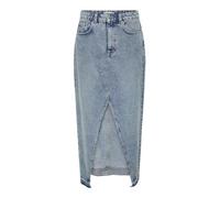 ONLY Damen Maxi Jeans Rock ONLAlina Leigh Long Langer Damenrock mit Schlitz