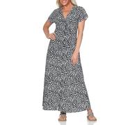 ONLY Damen Maxi Viskose Kleid mit Knopfleiste geblümt Onlnova Life Mollie Long 15317842 Lily Pad 628 Dreaming Floral XL
