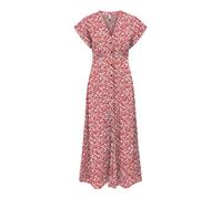 ONLY Damen Maxi Viskose Kleid mit Knopfleiste geblümt Onlnova Life Mollie Long 15317842 Rose of Sharon 473 Lovely Floral XS