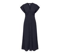 ONLY Damen Maxi Viskose Kleid mit Knopfleiste Onlnova Life Mollie Long 15317841 Night Sky S