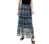 ONLY Damen Maxirock Onlviva Life Maxi Skirt Ptm, Forever Blue, L