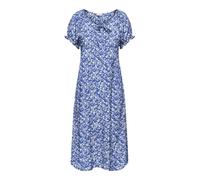 ONLY Damen Midi Kleid Onlnova Life Vis Kai wadenlang mit Blumenmuster 15283529 Dazzling Blue 473 Lovely Floral XS