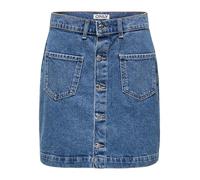 Only A-Linie Jeansrock aus reiner Baumwolle Modell 'AMAZING' in Jeansblau, Größe XS