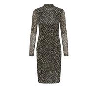 ONLY Damen Mini Kleid figurbetontes Partykleid mit Animalprint ONLErica Life Highneck