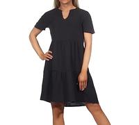 ONLY Damen Musselin Kleid ONLThyra V-Neck Sommerkleid mit Volants