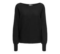 ONLY Damen Onladaline Life L/S Short KNT Noos Pullover, Schwarz, L EU