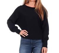 ONLY Damen Kurzer Strickpullover | Knitted Basic Stretch Sweater | Langarm Shirt U-Boot ONLADALINE, Farben:Schwarz, Größe:M