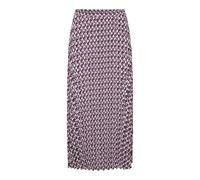 ONLY Damen Onlalma Life Poly Plisse Skirt Rock, Magenta Purple/AOP:584 Posh, 40