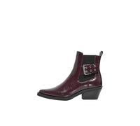 ONLY Damen Onlamie-1 Buckle Boot, Burgundy, 38 EU
