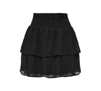 ONLY Damen Onlann Star Layered Smock Skirt Noos Ptm Rock, Schwarz, M EU