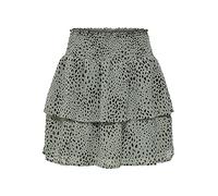 ONLY Damen ONLANN Star Layered Smock Skirt NOOS PTM Rock, Seagrass/AOP:DOT Leo, M