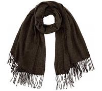 ONLY Damen ONLANNALI Weaved Scarf CC Schal, Dark Grey Melange, ONE Size, Einheitsgröße