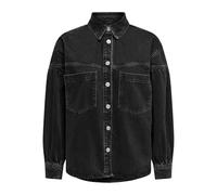 ONLY Damen Onlanni Ls Shirt Lb DNM Jacket Cro Jacke, Black, XS