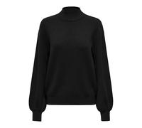 ONLY Damen ONLANNY LS JQ O-Neck KNT Pullover, Black, XS