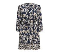 ONLY Damen Onlantonia Life 3/4 Short Dress WVN, Cloud Dancer, M