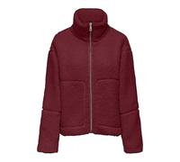 ONLY Damen Onlaspen Life Teddy Jacket OTW, Cabernet, s