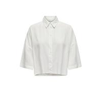 ONLY Shirt ONLASTRID LIFE 2/4 Crop Weiß Damen XL