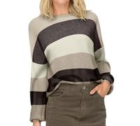 ONLY Damen Onlatia L/S Stripe Pullover KNT Noos Sweater, Chocolate Torte,M