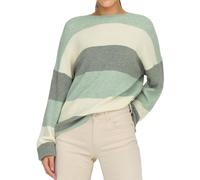 ONLY Damen Onlatia L/S Stripe Pullover KNT Noos Sweater, Silt Green,S