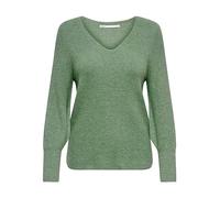 ONLY Damen ONLATIA L/S V-Neck Cuff KNT, Kale/Melange, L