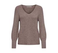 ONLY Damen ONLATIA L/S V-Neck Cuff KNT Strickpullover, Rose Brown/Melange, XXXL
