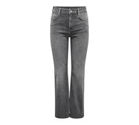 ONLY Damen ONLBAILEY HW Kick Flare DNM CRO Jeans, Grey Denim, 29W x 34L