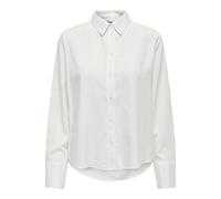 ONLY Damen Onlberit Life L/S Shirt WVN Hemdkragen Langarmhemd Für Den Alltag, Snow White, XX-Large