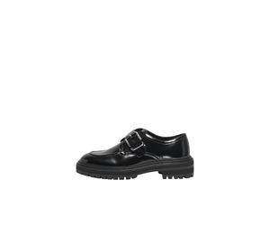 ONLY Damen Onlbeth-5 Buckle Loafer, Black, 39 EU