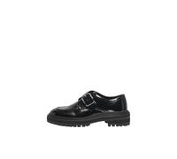 ONLY Damen Onlbeth-5 Buckle Loafer, Black, 41 EU