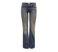 ONLY Damen ONLBETHANY LW Flared Tint DNM TAI Hose, Medium Blue Denim/Detail:Tinted, 29W x 32L
