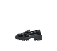 ONLY Damen Onlbetty-12 Tassels Studs Loafer, Black, 38 EU