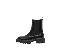 ONLY BETTY-9 WARM FÜTTERTE Polyurethan Damen Schwarze Absatz-Stiefeletten EU 37 / UK 4