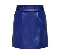 ONLY Damen Onlbina Faux Leather Skirts Bf OTW Rock, Sodalite Blue, 36