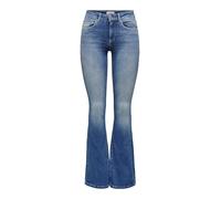 ONLY Damen ONLBLUSH Life MID Flared BB REA1319 NOOS Jeans, Medium Blue Denim, XS / 30